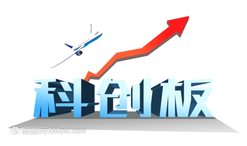 大氣科創(chuàng)板藍色立體字設(shè)計